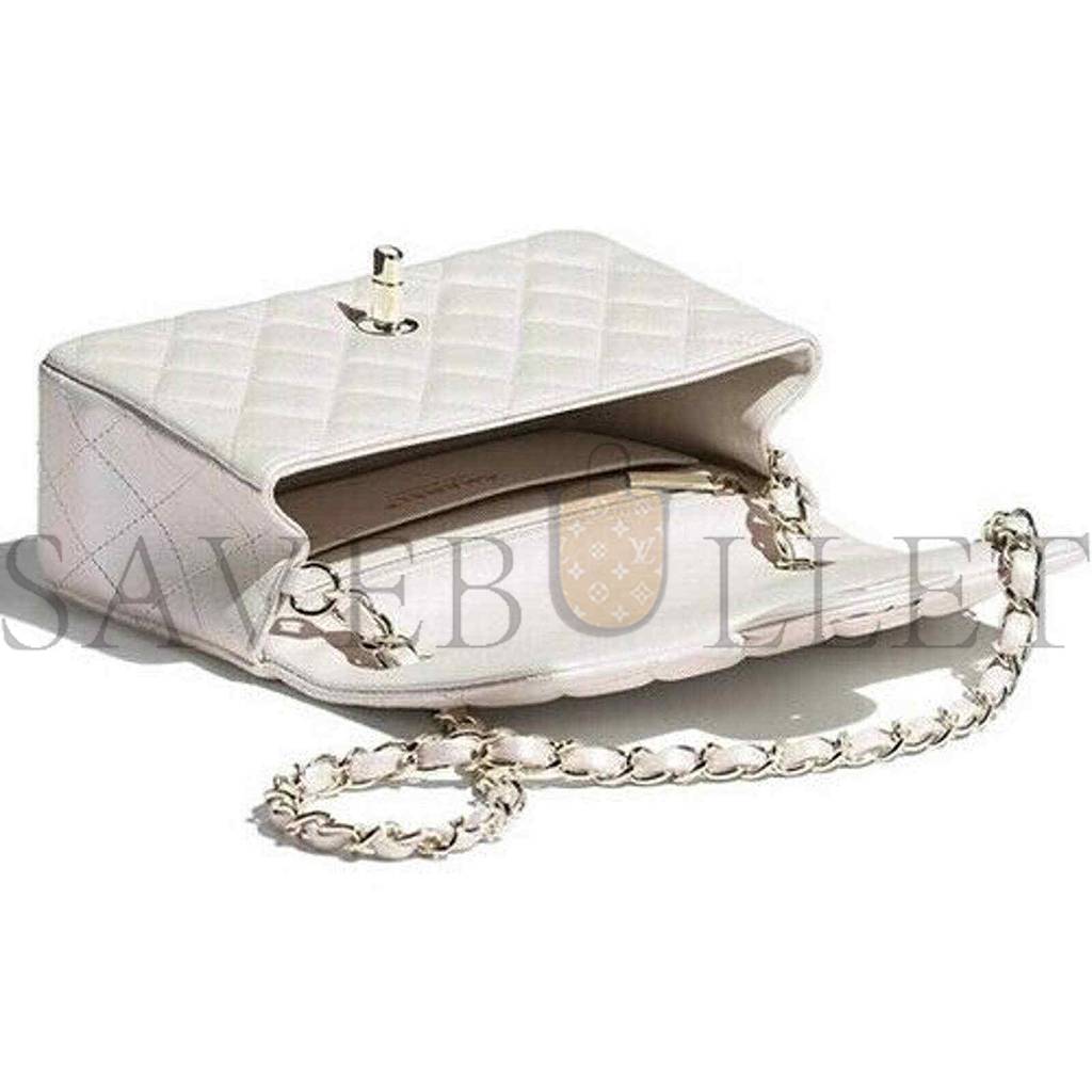 CHANEL  FLAP BAG SILVER HARDWARE  A01112 -Y04059-10601 (25.5*15.5*6.5cm)